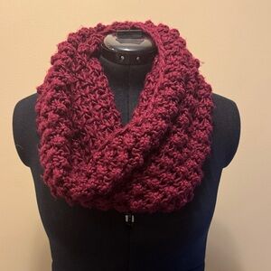 H&M Deep Red Knit Scarf